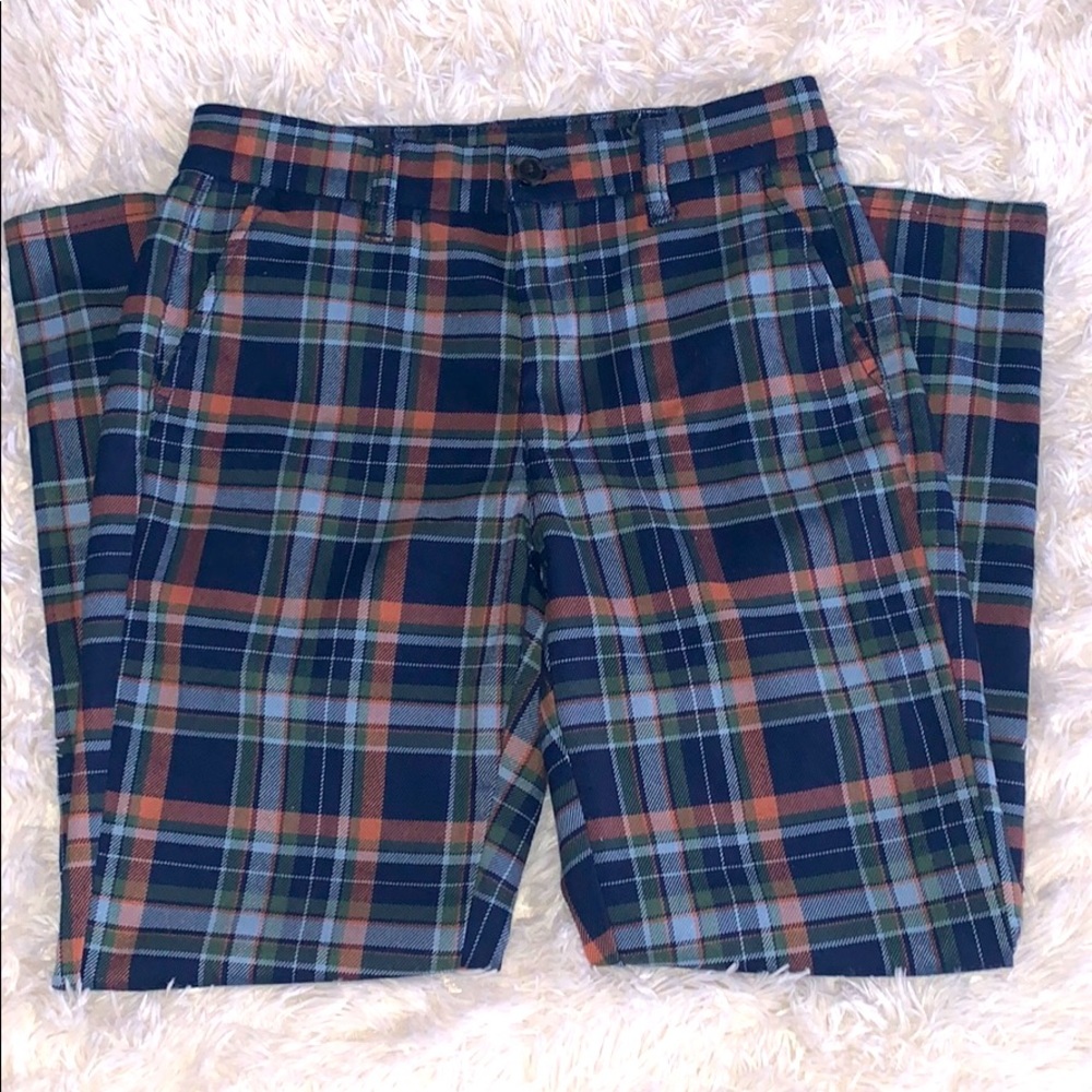 American Eagle Plaid Trousers